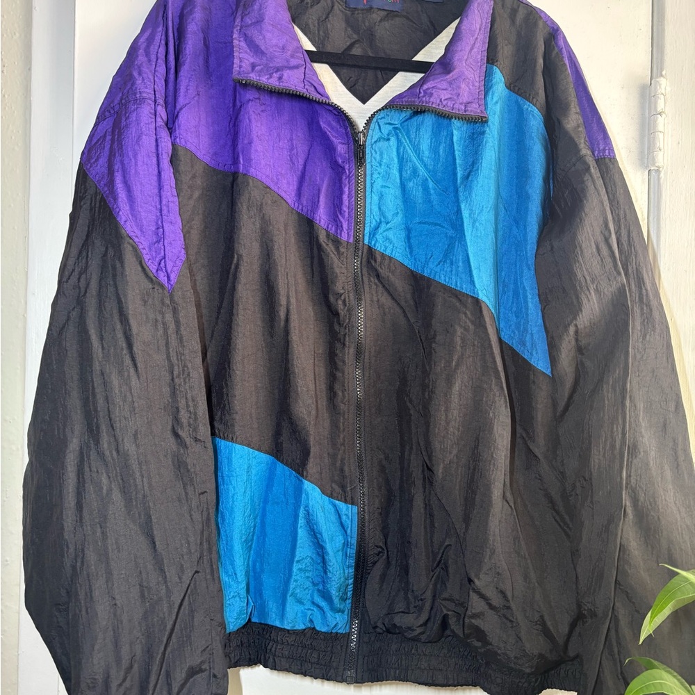 Vintage Windbreaker Zip Up Jacket